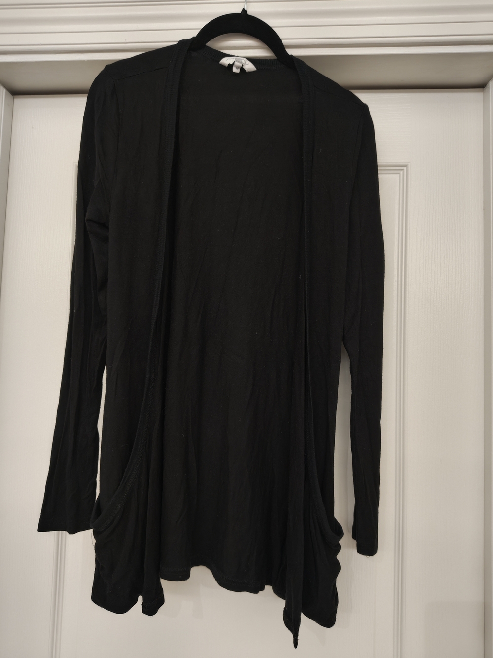 New Look Black Open-Front Longline Cardigan